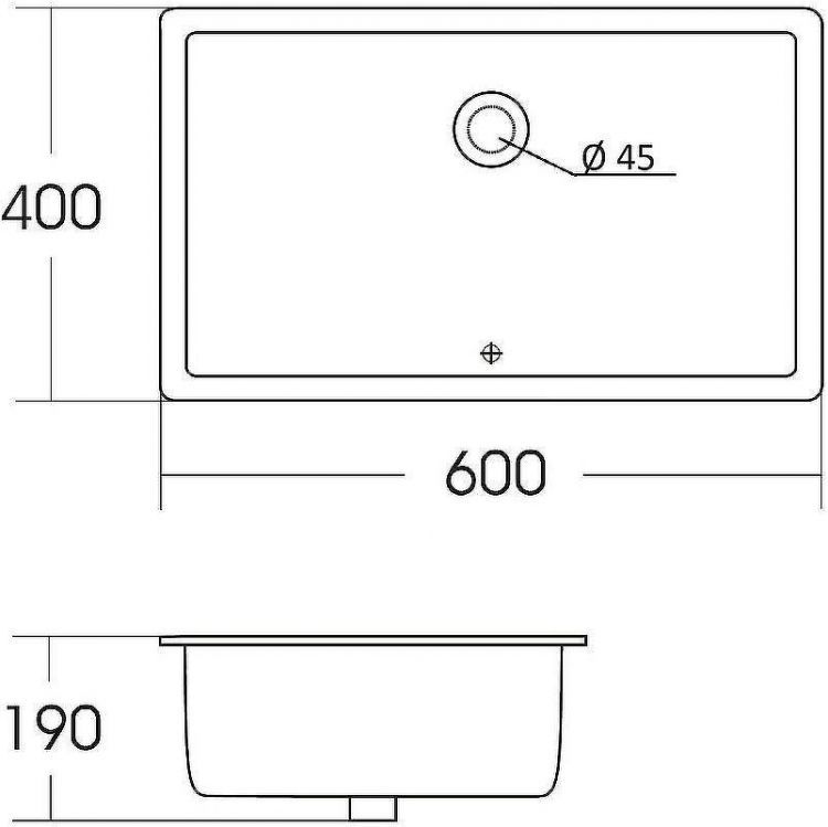 Раковина Orange 60 B02-600W Белая глянцевая