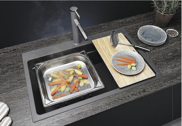 Кухонная мойка Blanco Etagon 8 Silgranit 525187 Антрацит