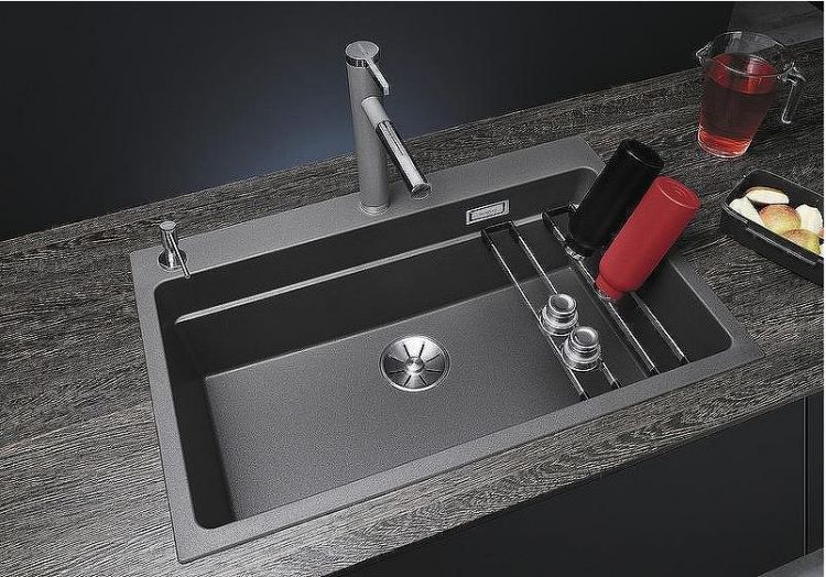 Кухонная мойка Blanco Etagon 8 Silgranit 525187 Антрацит
