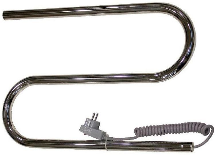 Электрический полотенцесушитель Melodia della vita Wave Electro S-образный 33х50 MTRWVE3350 Полированная сталь