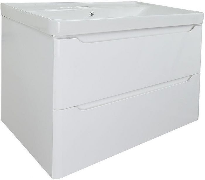 Тумба с раковиной Azario Lotos 70/2 CS00083930 подвесная Белая