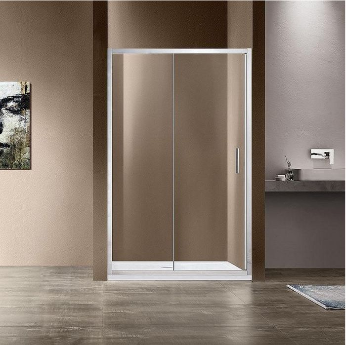 Душевая дверь Vincea Garda 125 VDS-1G125CL профиль Хром стекло прозрачное