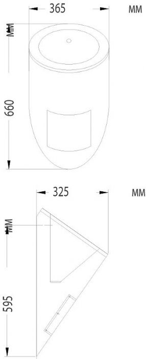 Писсуар Mediclinics SNU104CS подвесной цвет Нержавеющая сталь матовая