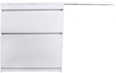 Тумба под раковину Style Line Даллас Люкс Plus 140 L СС-00002385 Белая