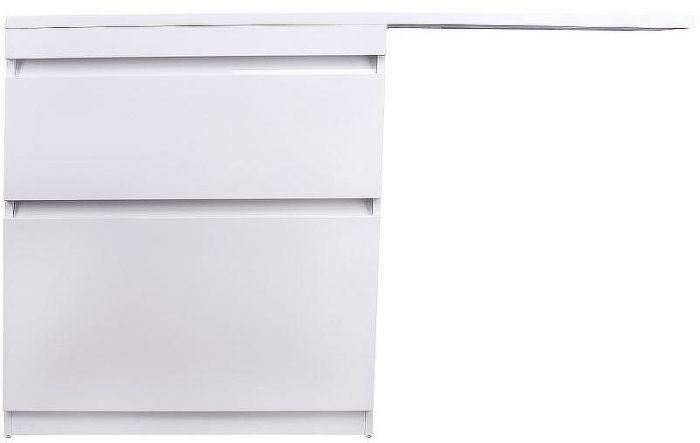 Тумба под раковину Style Line Даллас Люкс Plus 140 L СС-00002385 Белая