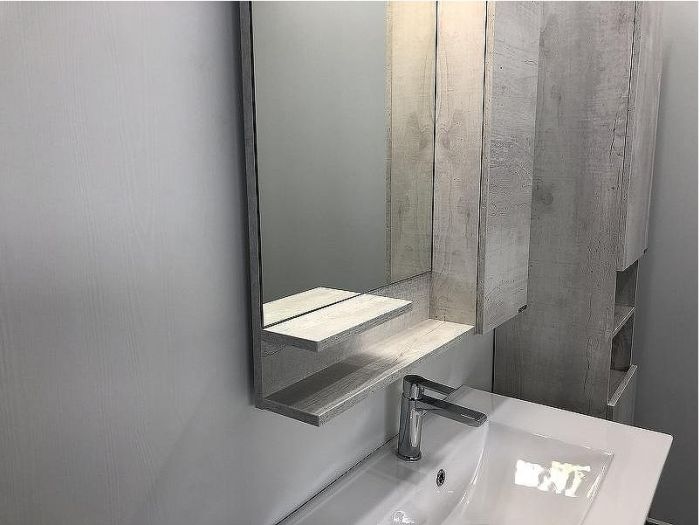 Зеркало со шкафом Comforty Верона 75 00004137100 Дуб белый