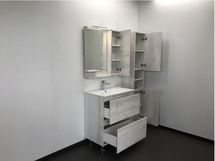 Зеркало со шкафом Comforty Верона 75 00004137100 Дуб белый