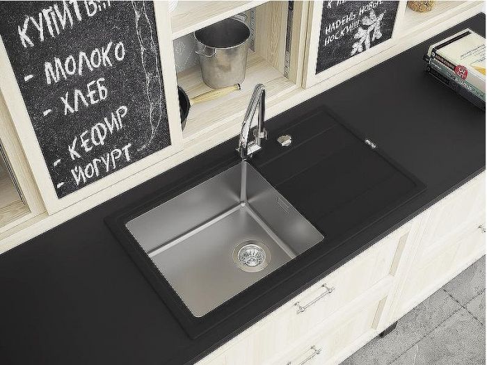Кухонная мойка Florentina Комби-860 21.400.D0860.305 Грей