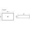 Накладная раковина CERAMICANOVA Element 601x361x130 мм CN6070MB