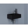 Умывальник CERAMICANOVA Element подвесной прямоугольный (чаша слева, отверстие под смеситель справа) цвет черный матовый CN5045MB