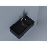 Умывальник CERAMICANOVA Element подвесной прямоугольный (чаша слева, отверстие под смеситель справа) цвет черный матовый CN5045MB