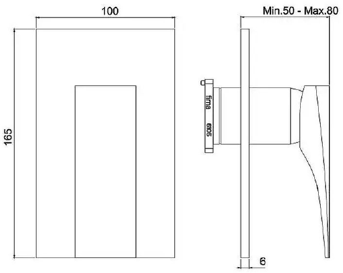 Смеситель для душа Fima Carlo Frattini Zeta F3969X1CR цвет Хром