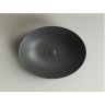 Умывальник CERAMICANOVA Element чаша накладная овальная (цвет Темный Антрацит Матовый) CN6017MDH