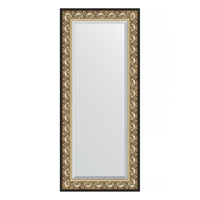 Зеркало EVOFORM  EXCLUSIVE BY 1291 70x160 барокко золото 106 мм с фацетом в багетной раме