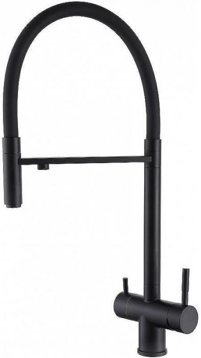 Смеситель для кухни Abber Wasser Kreis AF81141B Черный матовый