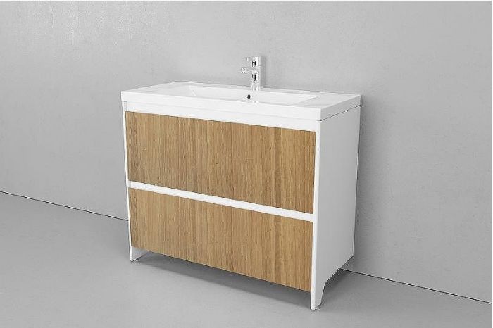 Тумба под раковину Velvex Klaufs 100 tnKLA.100.2Y.NEW-617.216 Шатанэ Белая