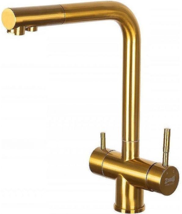 Смеситель для кухни ZorG Inox SZR-7039 BRONZE Бронза