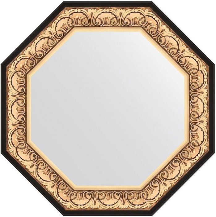 Зеркало Evoform Octagon 75х75 BY 7383 в багетной раме - Барокко золото 106