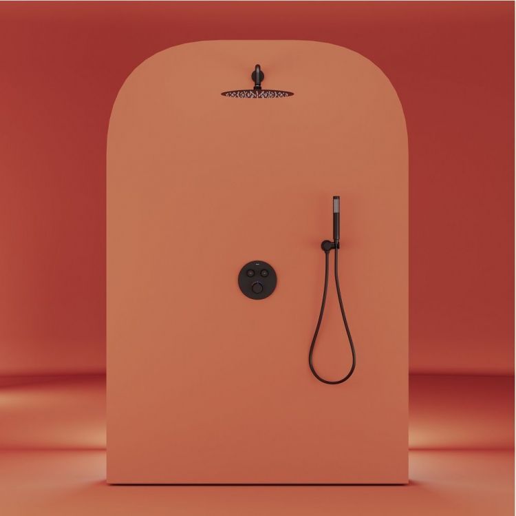 Душевой комплект SANCOS Link встраиваемый, c термостатическим смесителем, цвет черный матовый, SC3005MB Душевой комплект SANCOS Link встраиваемый, c термостатическим смесителем, цвет черный матовый, SC3005MB