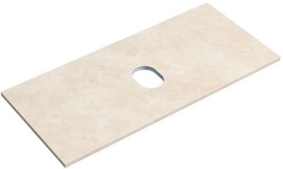 Столешница для ванной комнаты SANCOS 1000х460 без отверстия под смеситель, цвет kreman, артикул TT100A2, TT100A2