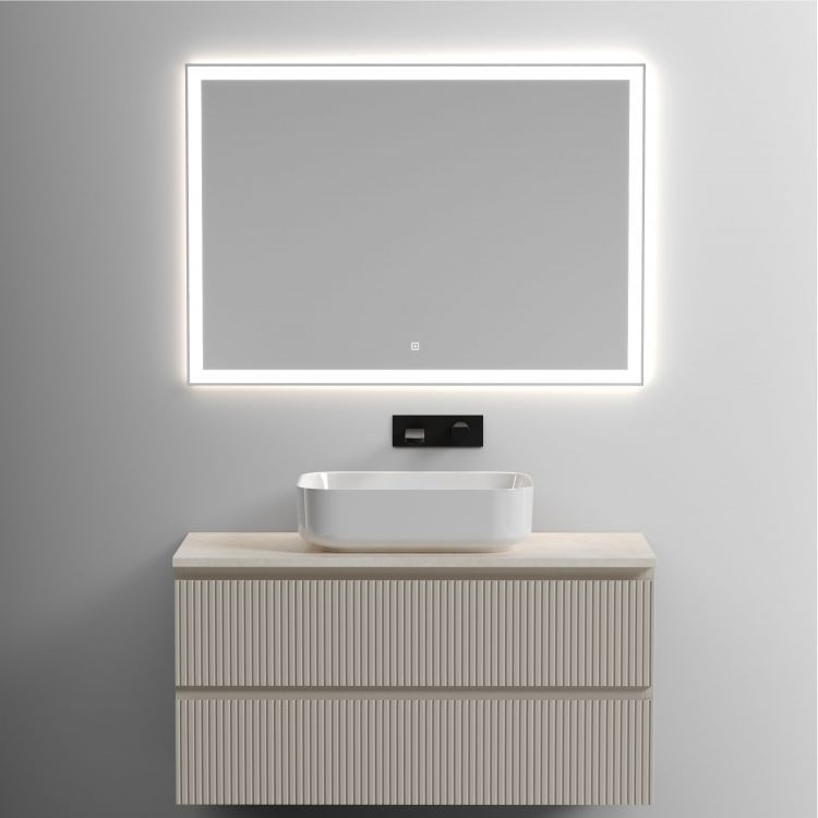 Столешница для ванной комнаты SANCOS 1000х460 без отверстия под смеситель, цвет kreman, артикул TT100A2, TT100A2