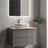 Тумба подвесная SANCOS Snob R, Beige Soft 790х445х500, под столешницу с отверстием под смеситель, цвет Kreman, SNR80CE