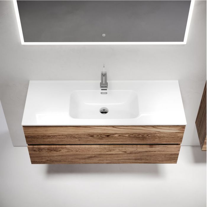 Тумба подвесная SANCOS под раковину Urban, дуб чарльстон 1190х450х550, UR120-1ECH