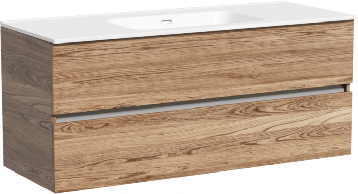 Тумба подвесная SANCOS под раковину Urban, дуб чарльстон 1190х450х550, UR120-1ECH