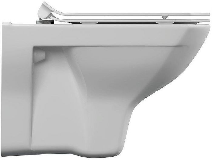 Комплект унитаза с инсталляцией Cersanit Carina 64440 с сиденьем Микролифт и клавишей смыва Хром матовый