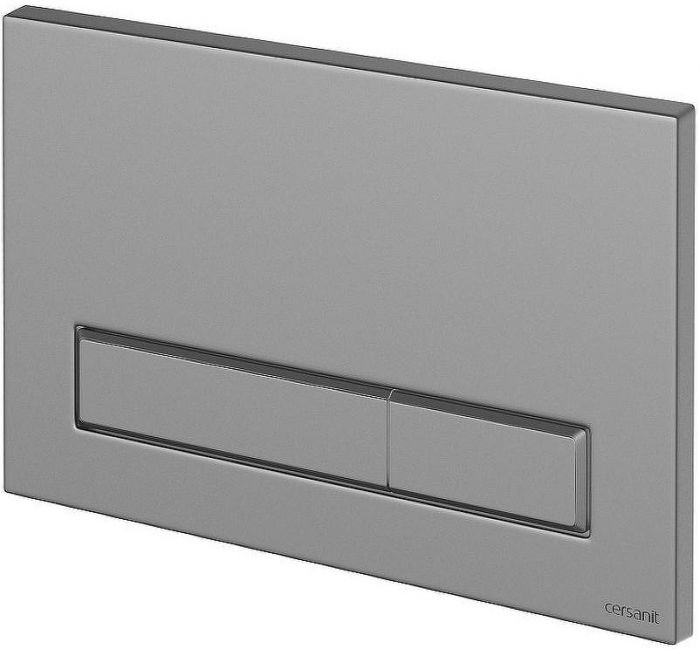 Комплект унитаза с инсталляцией Cersanit Carina 64440 с сиденьем Микролифт и клавишей смыва Хром матовый