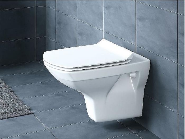 Комплект унитаза с инсталляцией Cersanit Carina 64440 с сиденьем Микролифт и клавишей смыва Хром матовый