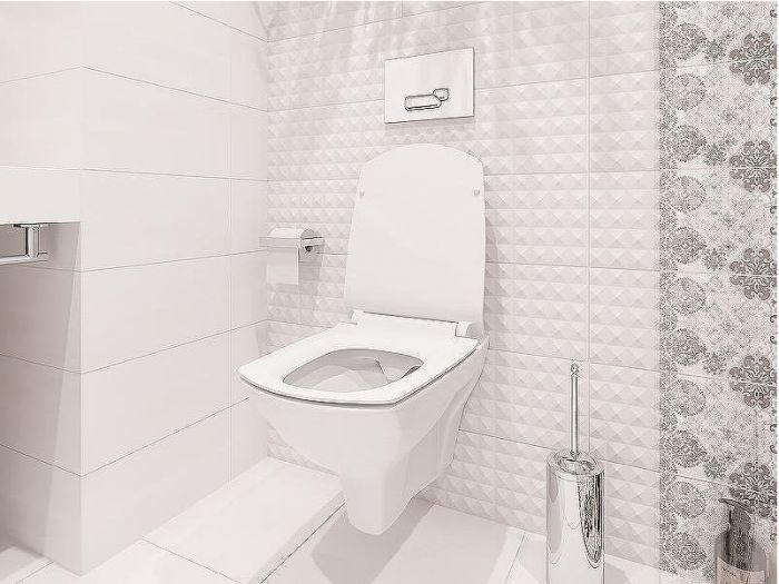 Комплект унитаза с инсталляцией Cersanit Carina 64440 с сиденьем Микролифт и клавишей смыва Хром матовый