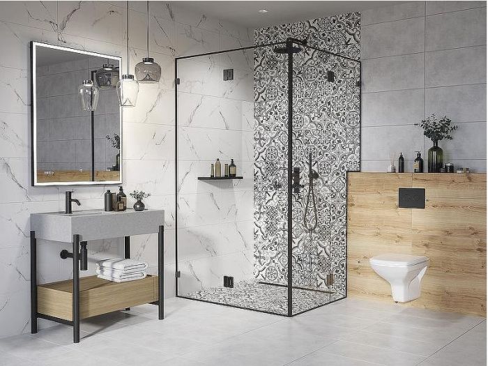 Комплект унитаза с инсталляцией Cersanit Carina 64440 с сиденьем Микролифт и клавишей смыва Хром матовый