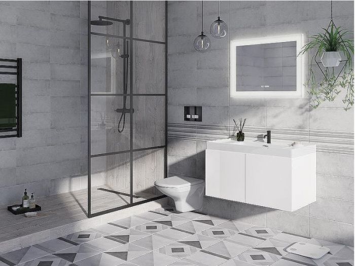 Комплект унитаза с инсталляцией Cersanit Carina 64440 с сиденьем Микролифт и клавишей смыва Хром матовый