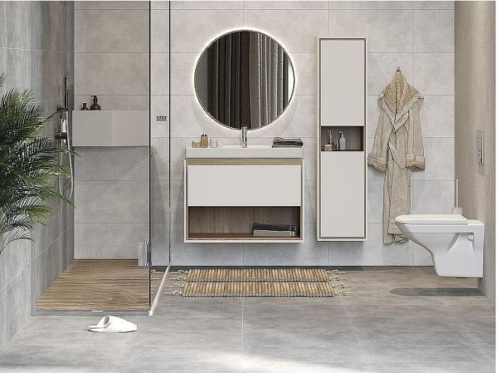 Комплект унитаза с инсталляцией Cersanit Carina 64440 с сиденьем Микролифт и клавишей смыва Хром матовый