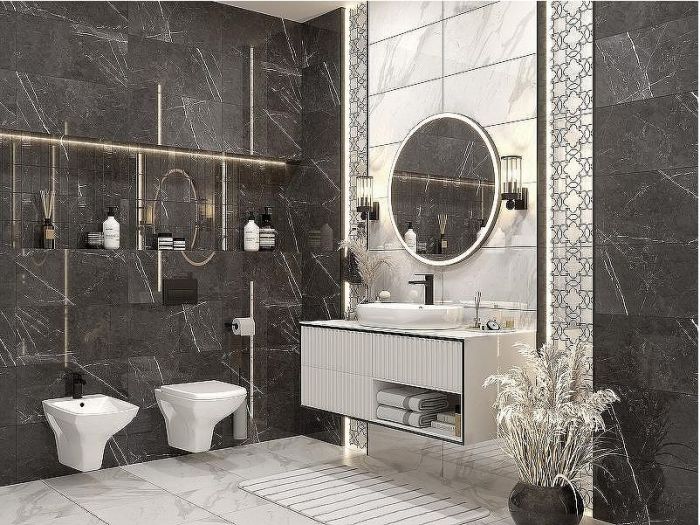 Комплект унитаза с инсталляцией Cersanit Carina 64440 с сиденьем Микролифт и клавишей смыва Хром матовый