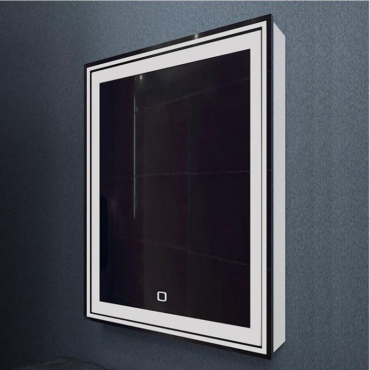 Зеркальный шкаф Mixline Мелис 60 L 547078 с подсветкой цвет Белый