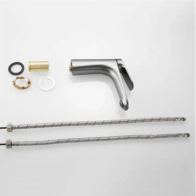 Смеситель для раковины Shevanik S8501T цвет Оружейная сталь Смеситель для раковины Shevanik S8501T цвет Оружейная сталь