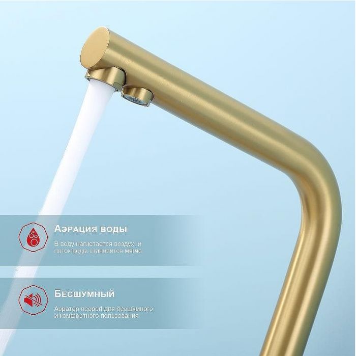 Смеситель для кухни Raglo R81.61.03 Золото матовое