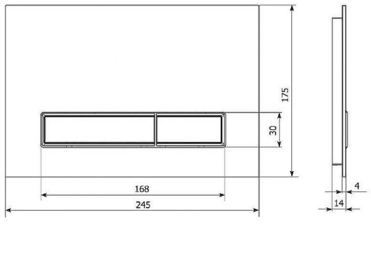 Клавиша смыва KK POL Vitrum Grande V4 SPP/044/0/K Белая глянцевая Золото матовое Клавиша смыва KK POL Vitrum Grande V4 SPP/044/0/K Белая глянцевая Золото матовое