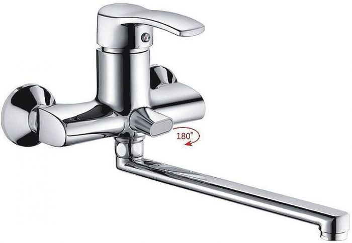 Смеситель для ванны Haiba HB2270 универсальный Хром