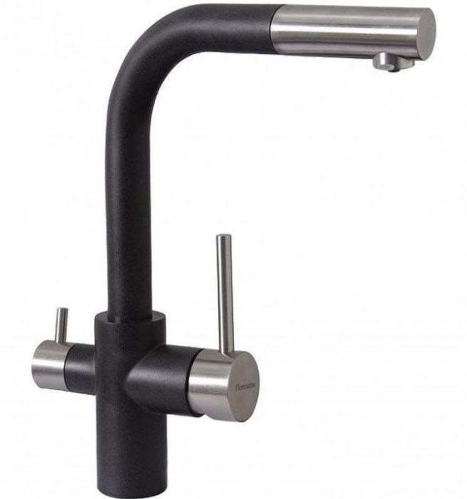 Смеситель для кухни Florentina Кристалл 333.32H.2123.102 Черный