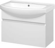 Тумба с раковиной Misty Монро 75 УТ000023886 подвесная Белая