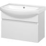 Тумба с раковиной Misty Монро 75 УТ000023886 подвесная Белая