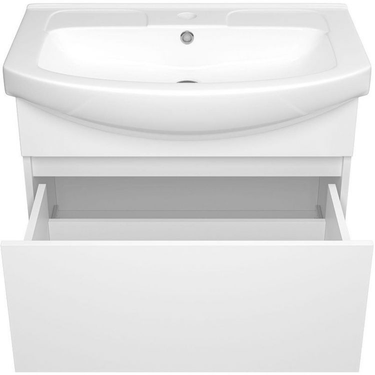 Тумба с раковиной Misty Монро 75 УТ000023886 подвесная Белая