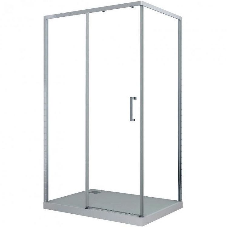 Душевой уголок Ceruttispa Vito 110x80 L профиль Хром стекло прозрачное