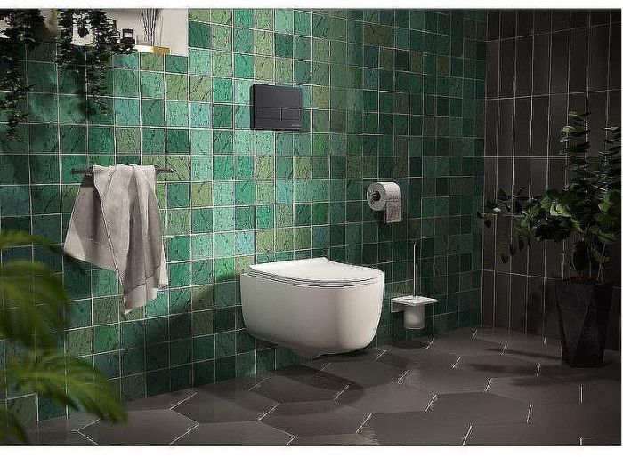 Комплект унитаза Ceruttispa B-2376-3 7183 с инсталляцией Berges Novum L5 040215 с сиденьем Микролифт и Черной матовой клавишей смыва