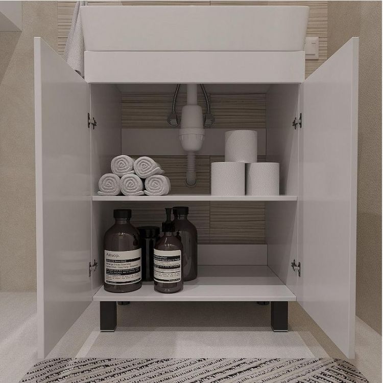 Тумба с раковиной DIWO Брянск 60 цвет Белый