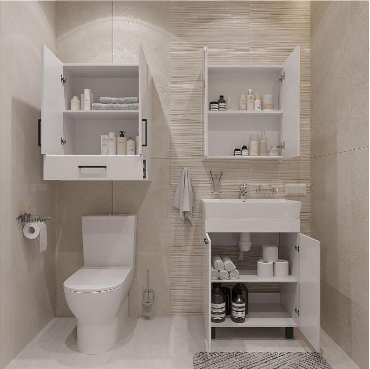 Тумба с раковиной DIWO Брянск 60 цвет Белый