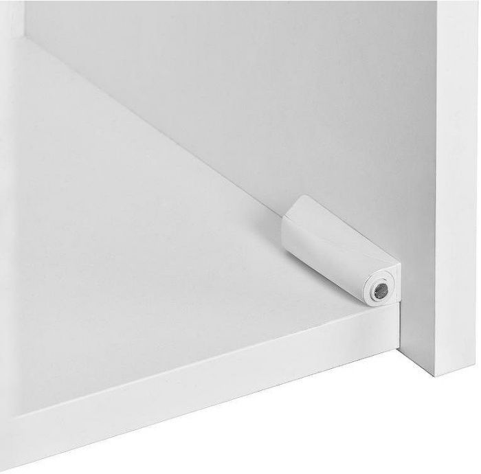 Подвесной шкаф Aquaton Сакура 33 L 1A220803SKW8L Ольха наварра Белый глянец